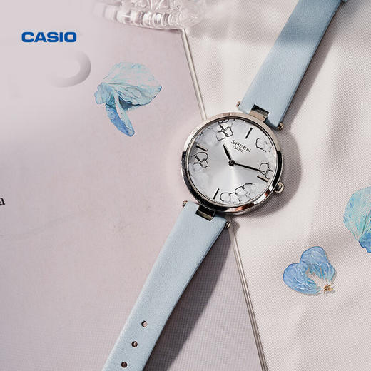 【时计廊】卡西欧(CASIO）手表 SHEEN日本花系列礼盒时尚手表女 SHE-C110L-2AUPFH 商品图1