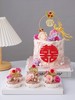 婚礼蛋糕&复古红双喜凤凰石榴圆喜 商品缩略图4