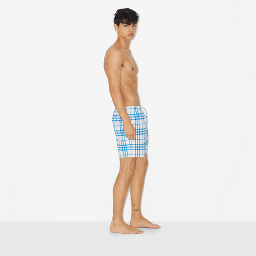 BURBERRY 巴宝莉 男士格纹抽绳式游泳裤 格子 8066243 B4547 商品图2