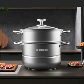 【分仓直发包邮】康巴赫-欧式304不锈钢双层蒸锅KGO-Z28A
