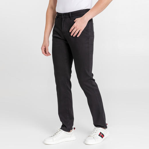 布兰施男士修身微弹直筒牛仔裤 商品图1