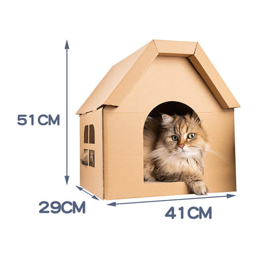 【宠物用品】- 新款瓦楞纸猫窝耐磨保暖猫抓板 商品图4