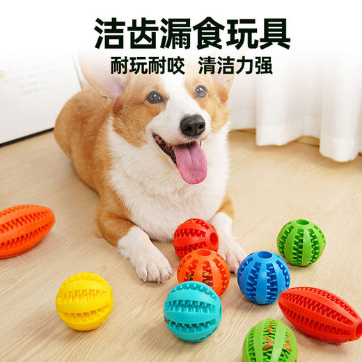 宠物洁齿球 橄榄洁齿球 狗狗磨牙棒 漏食球 狗狗解闷玩具 颜色随机发 opp袋装 商品图0