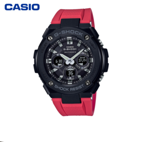 【时计廊】卡西欧手表 G-SHOCK GST-W300太阳能动力男表LED双 GST-W300G-1A4PR