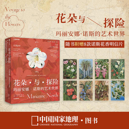 花朵与探险：玛丽安娜·诺斯的艺术世界，一座纸上的植物园，看尽世界奇珍异幻的花草树木 画册 商品图0
