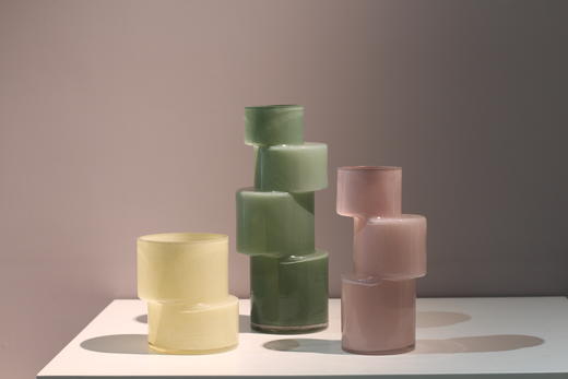 磁粉竹节彩色玻璃器皿花器工艺品花插 商品图3