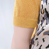 圣三利女装新春季拼接款豹纹针织衫SL121M09 商品缩略图7