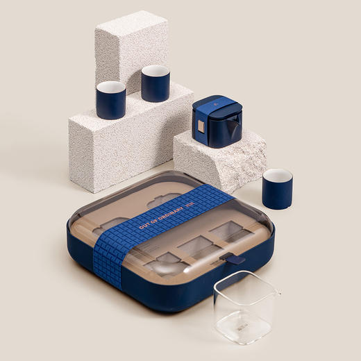 沏派 小方壶茶具伴手礼盒套装户外旅行便携露营居家轻奢陶瓷茶器 商品图5