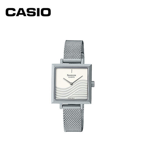 【时计廊】卡西欧 casio女士石英手表对表 枯山水系列SHE-C121M-7AUPFK 商品图0