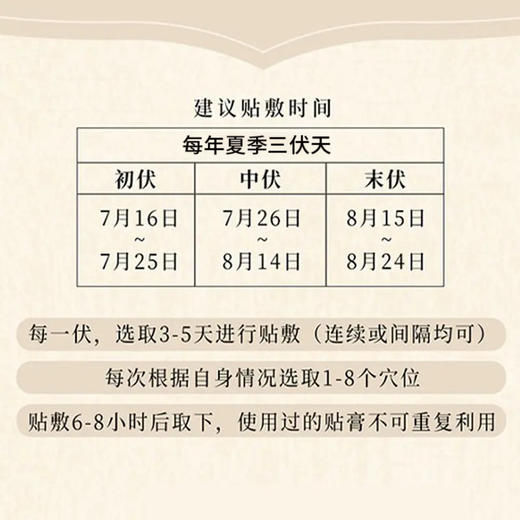 【买2送2】广州白云山采芝林三伏贴 商品图2