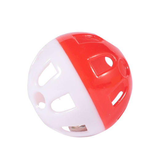 猫咪镂空铃铛球 抛掷互动逗趣发声 3个装 颜色随机 宠物玩具 商品图2