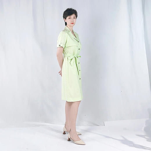 圣三利女装新春秋季中长款连衣裙SL121L20 商品图2