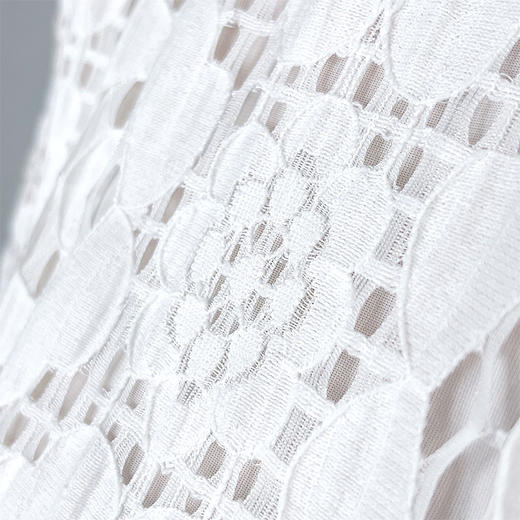 圣三利女装 仙女风花朵蕾丝中长拼接款连衣裙SL2017134 商品图6