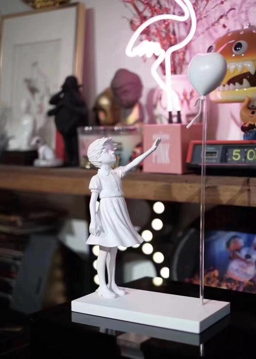 Banksy the girl with heart balloon- 全白 商品图6