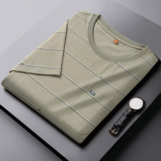 【新款DWP】大依优型短袖T恤圆领加肥加大夏季上衣男士半袖 商品图1