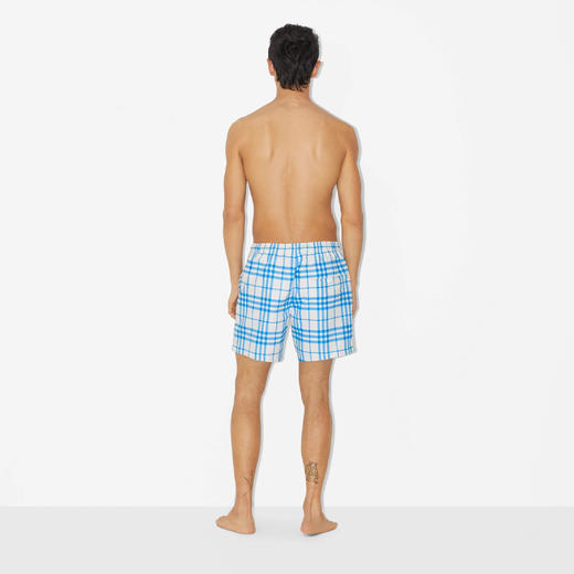 BURBERRY 巴宝莉 男士格纹抽绳式游泳裤 格子 8066243 B4547 商品图3
