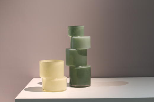 磁粉竹节彩色玻璃器皿花器工艺品花插 商品图1