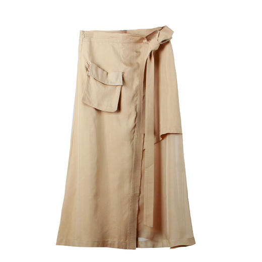 拼接侧开叉半裙（特价不退换） 商品图0