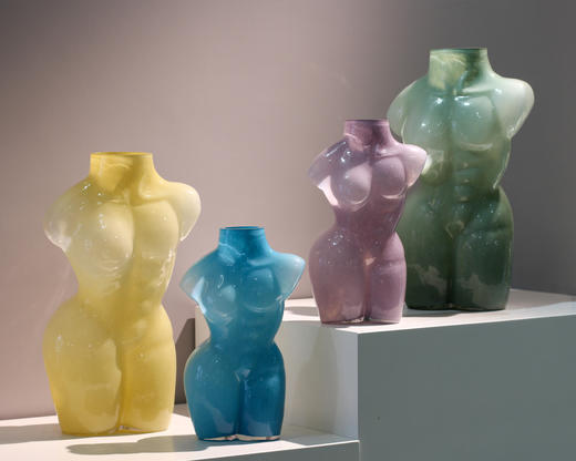 磁粉美体玻璃花瓶花器工艺品摆件 商品图0