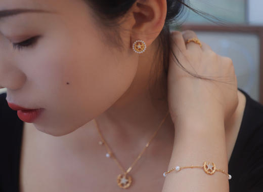 【连理枝系列首饰】原创设计珍珠项链、手链、戒指、耳钉系列n 商品图2