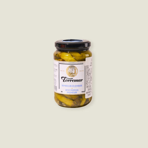 瑞玛尔 葡萄酒醋浸泡黄金小辣椒 350g 商品图0