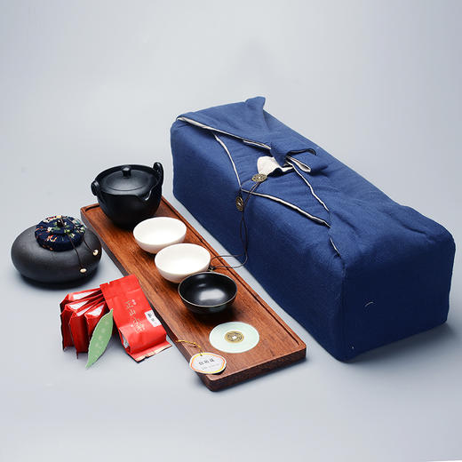 金镶玉茶具套装-纸盒茶叶布包款 商品图1