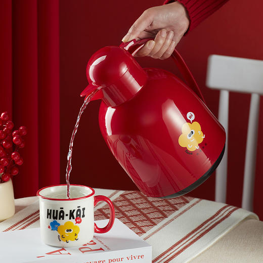 花开富贵系列保温壶 商品图2