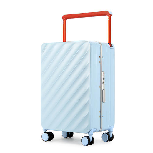 瑞森纳（RESENA）铝框行李箱新款简约ins网红宽拉杆箱旅行箱套装男女通用密码可手提登机箱 商品图7