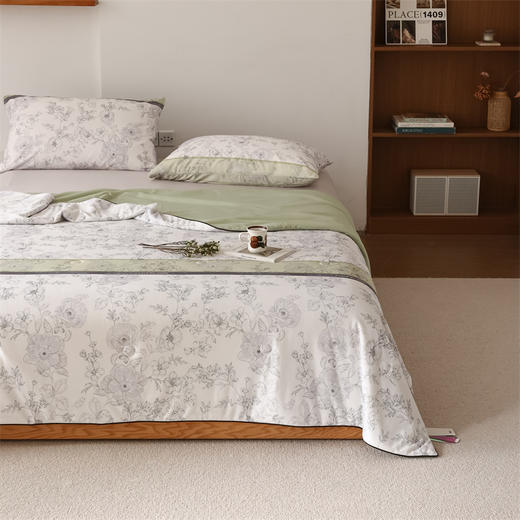 【武汉.蔡甸区】银鹏汉棉夏凉被空调被子秘密花园-灰200cm*230cm 商品图2