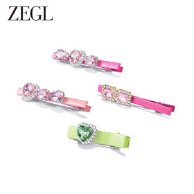 ZEGL爱心y2k多巴胺发夹女后脑勺一字夹鸭嘴夹侧边可爱发饰头饰品