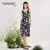 【商场同款】阿菁娜印花设计感小众无袖吊带连衣裙A30X112089 商品缩略图2