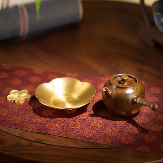 朱炳仁铜手工壶单人便携泡茶壶功夫茶具五福茶礼套装 商品图2