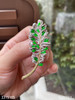 3315105，老坑玻璃帝王绿叶子胸针。具体价格微信咨询 商品缩略图3