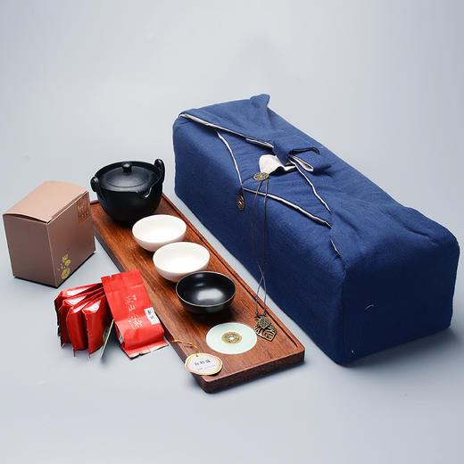 金镶玉茶具套装-纸盒茶叶布包款 商品图2