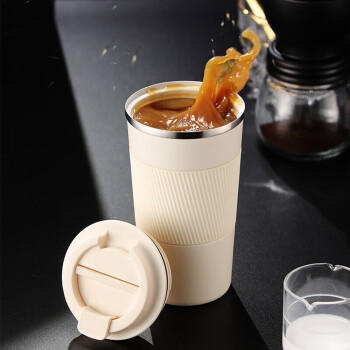 Vanow保温杯咖啡杯陶瓷内胆男女学生便携车载年会定制刻字水杯子 商品图6