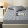 【武汉】银鹏汉棉乳胶席床笠三件套-米兰灰（凉席180*200cm+枕套48*74cm*2) 商品缩略图6