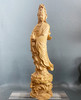 自在观音（手持净瓶海浪莲花宝座）°黄杨木摆件 商品缩略图0