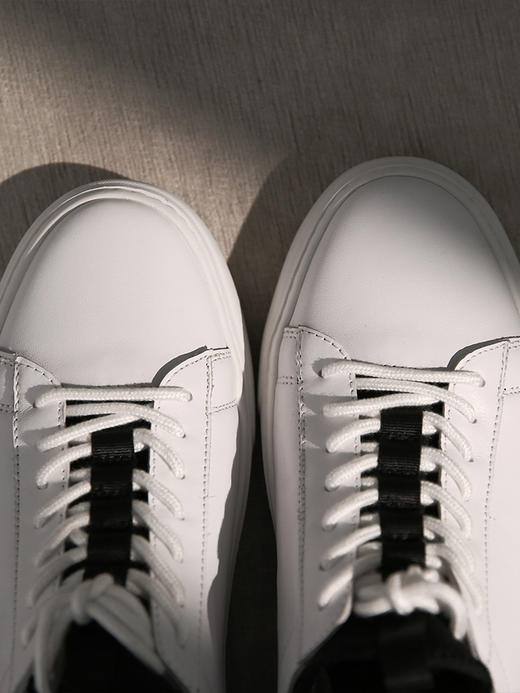 callisto白色牛皮革男士休闲鞋  FOSHC019WH 商品图3