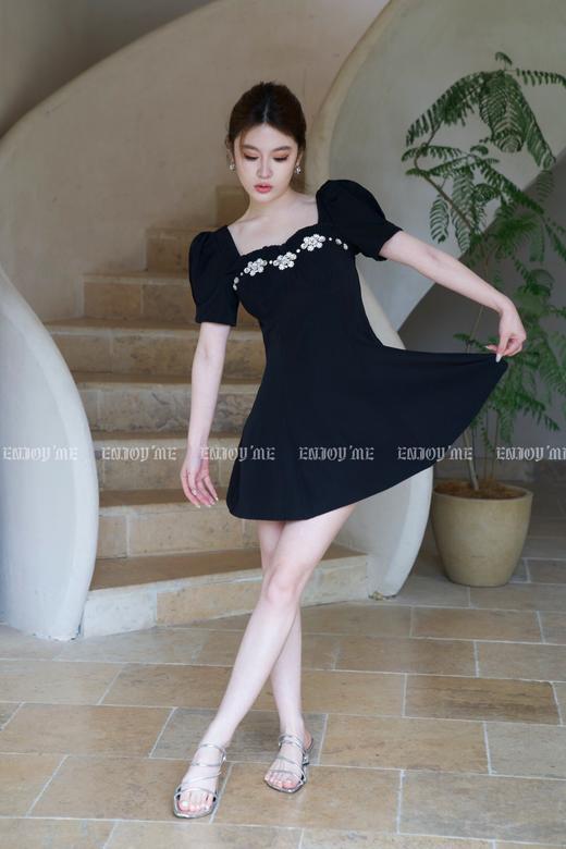【门店同款】夏季泡泡袖钉钻短西装裙 150999577 商品图1