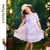 littletime女童流光暮云纱连衣裙公主裙2023夏季新款中大儿童裙子 商品缩略图0