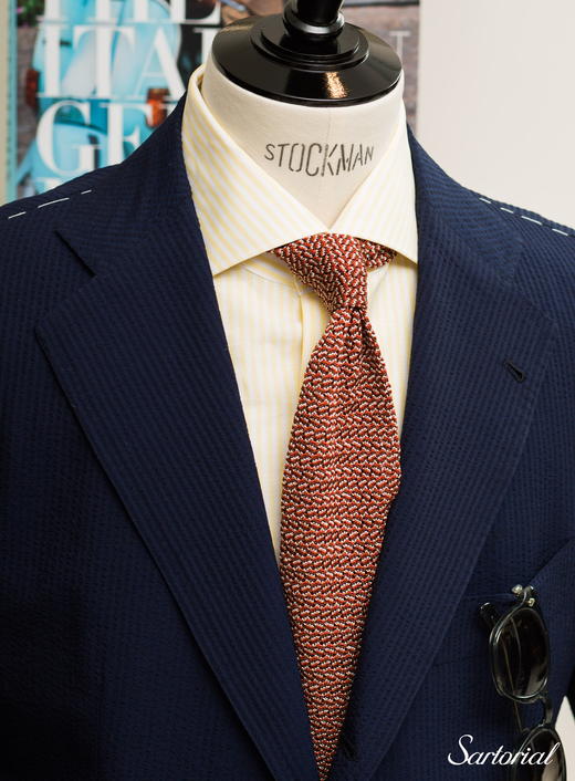 Orazio Luciano Seersucker Wool Suit 商品图3