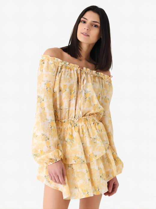 LOVESHACKFANCY - POPOVER DRESS - LEMON DAYDREAM - 连身裙 - 黄色 商品图3