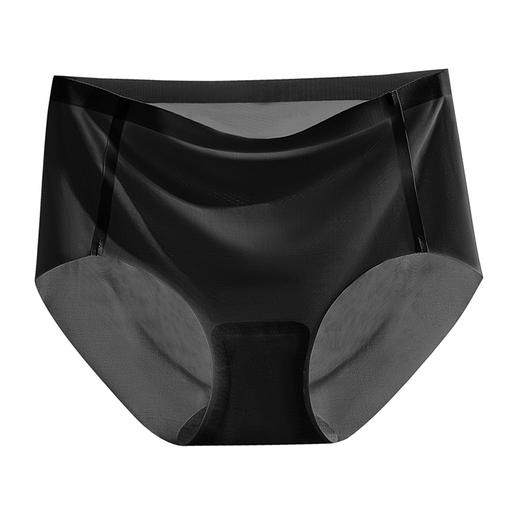 【四条装！冰丝无痕内裤】不划落无勒痕，拒绝卷边防止上滑，一片式无锁边裁剪冰丝内裤，女士无痕中腰蚕丝少女生纯棉裆，透气提臀大码短裤薄款-QB 商品图11