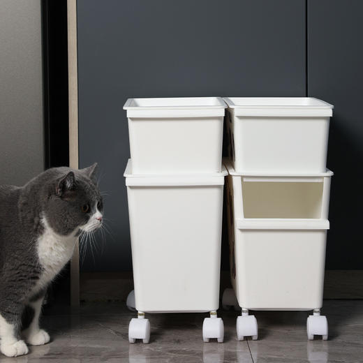 【宠物用品】-DIY贴纸宠物猫咪零食收纳箱 商品图2