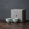 丰子汝窑【葵花杯2入】茶杯汝瓷功夫茶具主人对杯陶瓷单杯品茗杯茶盏礼盒装 商品缩略图0