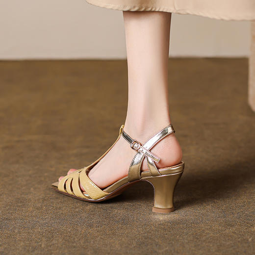 时尚百搭，名媛风轻奢高跟凉鞋MBJR-598 商品图9