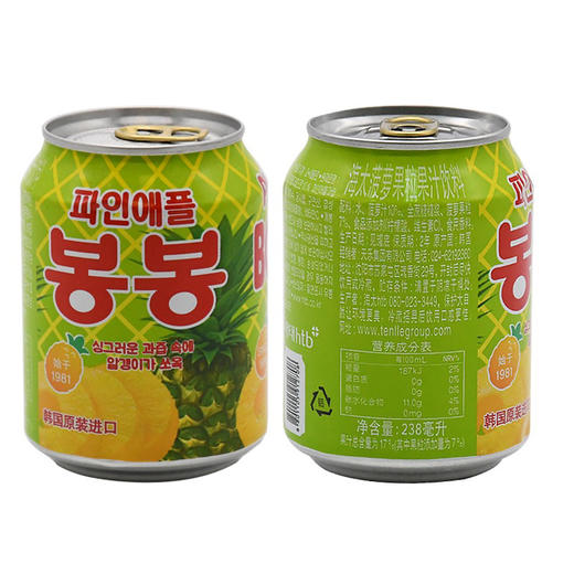 海太菠萝汁238ml 商品图1