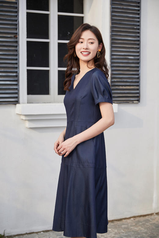 奇威  天丝仿牛仔连衣裙0DB03110 商品图4