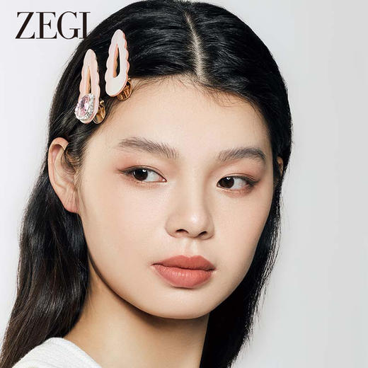 ZEGL爱心发夹女多巴胺后脑勺一字夹鸭嘴夹侧边边夹可爱发饰头饰品 商品图3