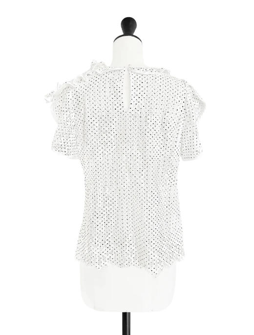 TYNVIE 包边荷叶边装饰上衣 商品图10